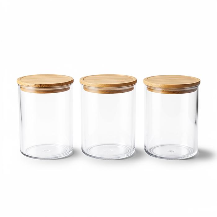 Airtight Pantry Canisters, Set of 3
